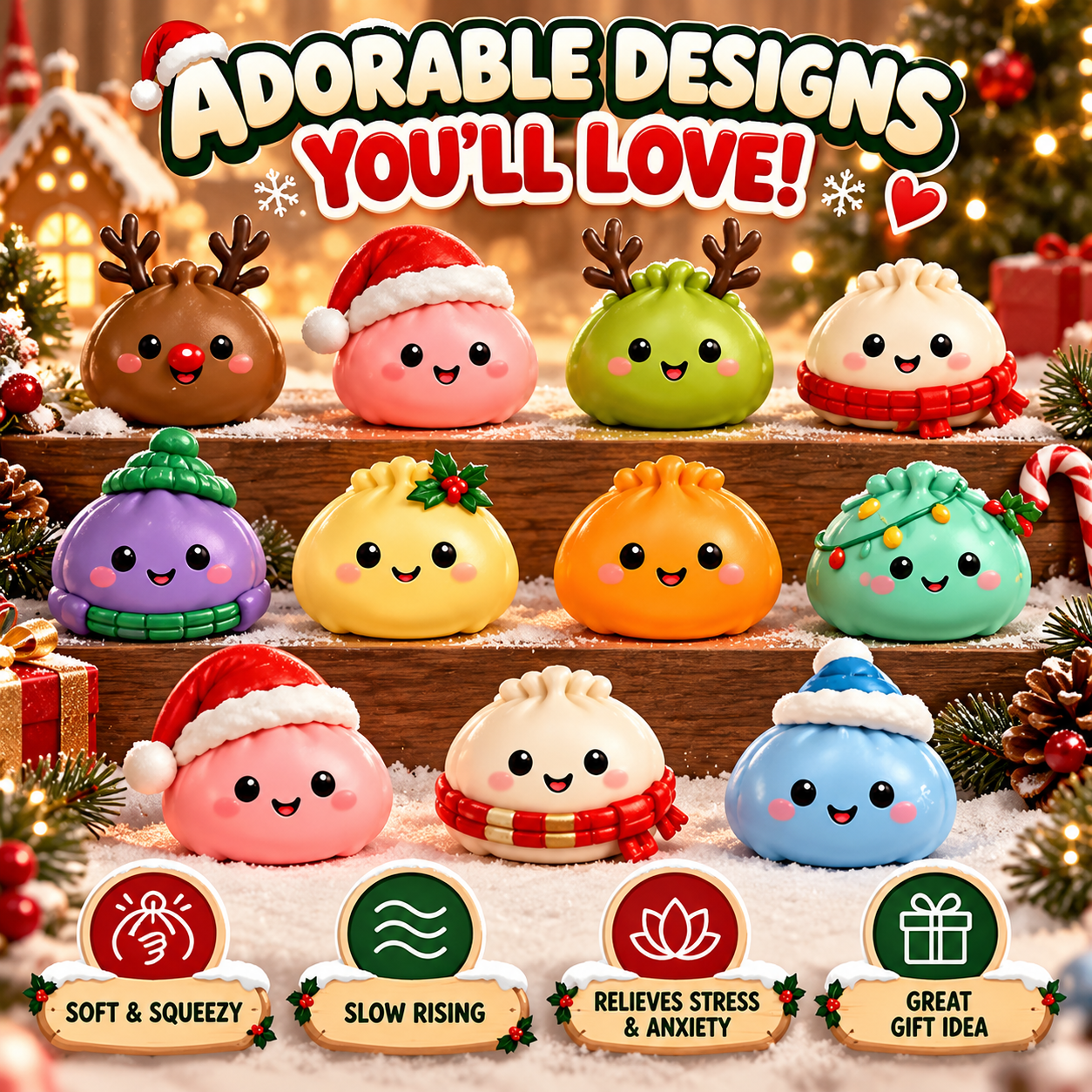 Squishmas Eve advent calendar gift box